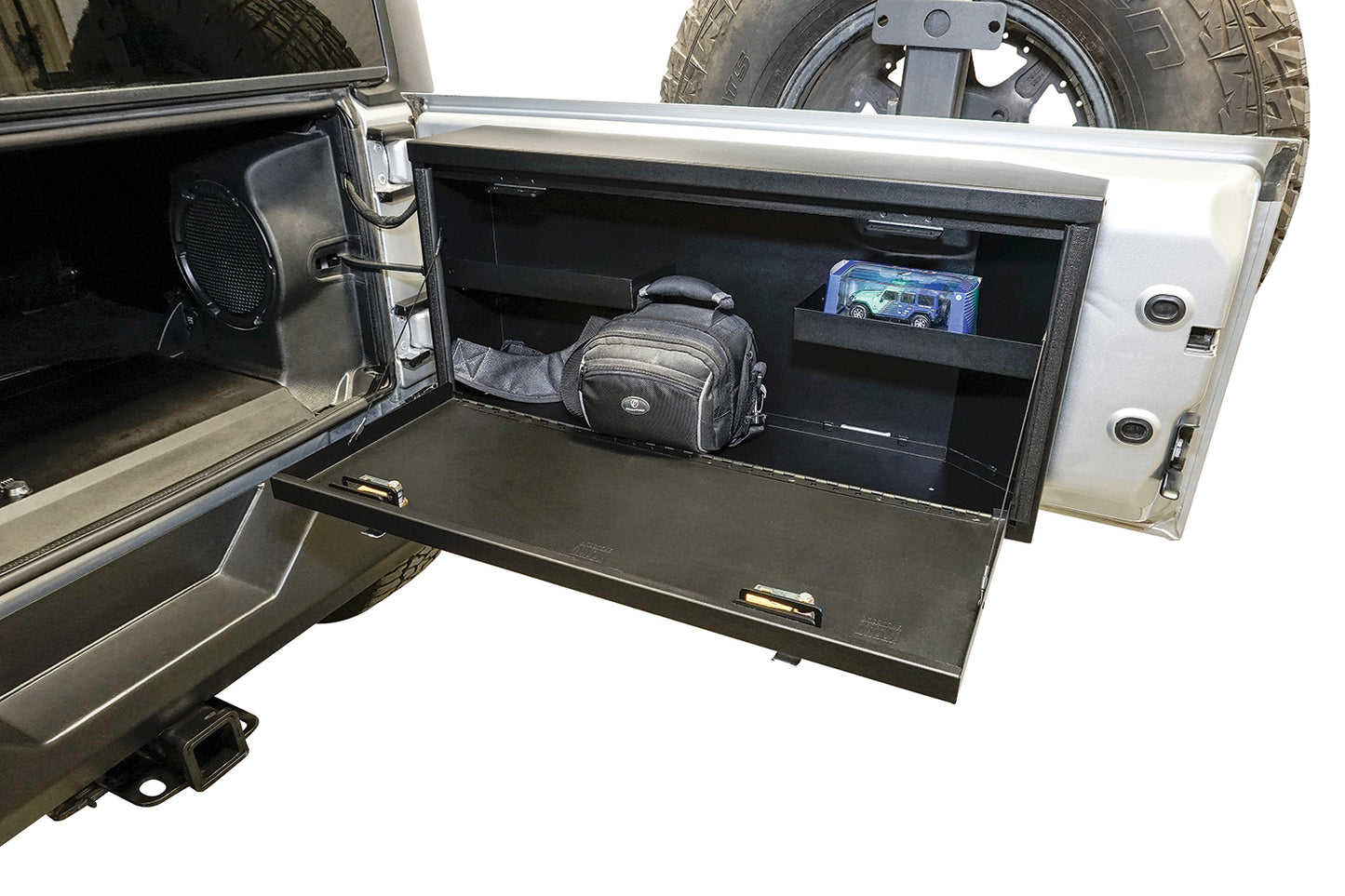 Tailgate Lockbox - 07-18 Wrangker JK Standard Panel Black Products Tuffy Security-11