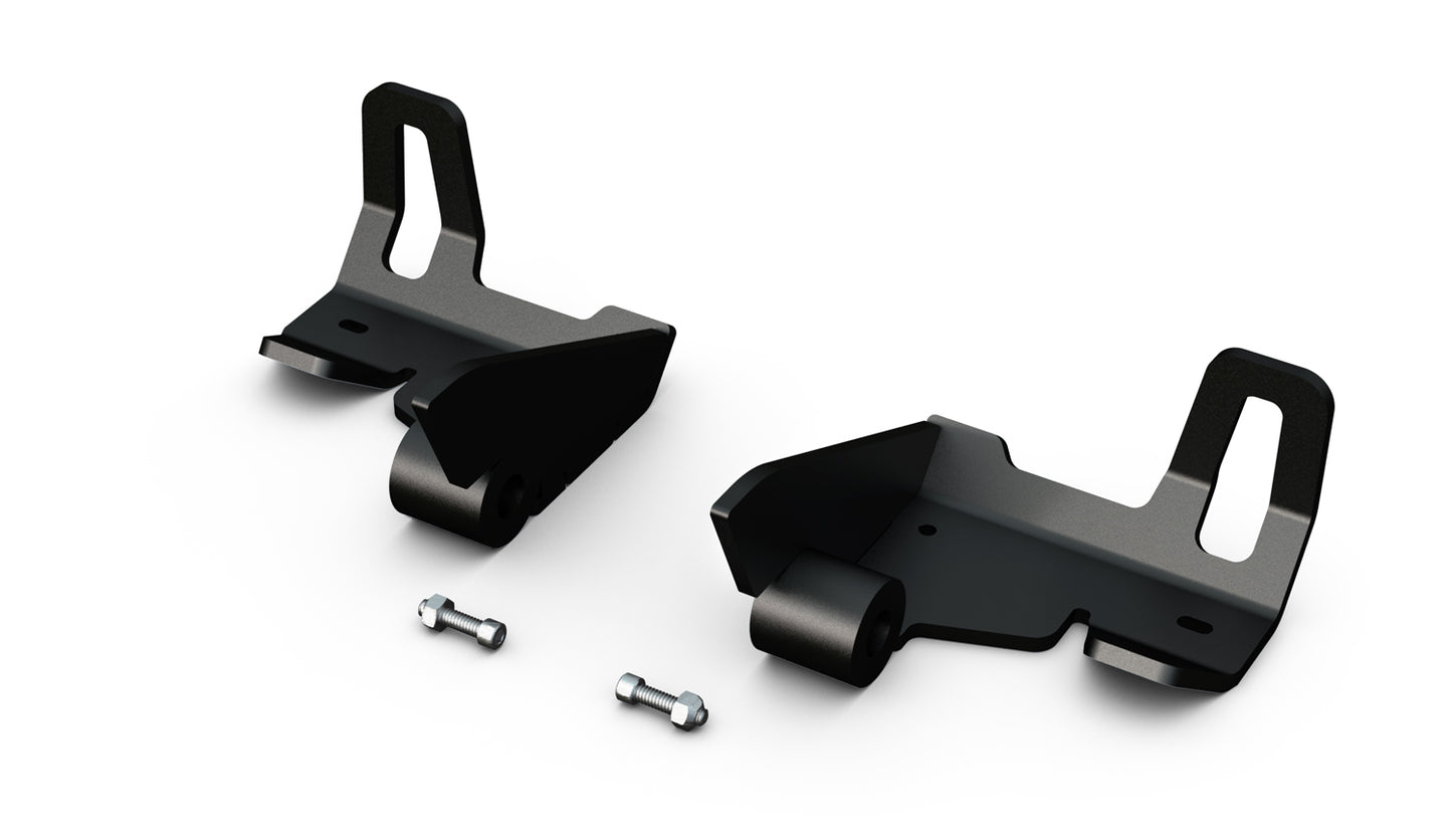 07-18 Jeep Wrangler JK Bolt-On Shock Skid Plate Kit Rear Falcon Shocks