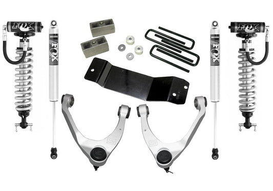 3.5 Inch Lift Kit 2014-2018 Chevy Silverado and GMC Sierra 4WD with Aluminum or Stamp Steel Control arms with Shocks Superlift-1