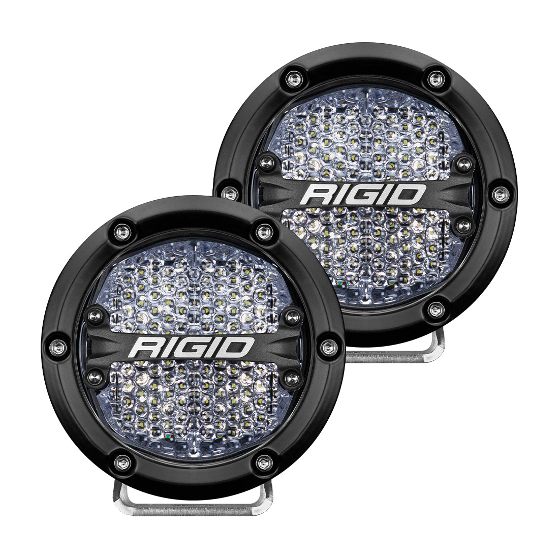 360-Series 4 Inch Led Off-Road Diffused White Backlight Pair Rigid Industries
