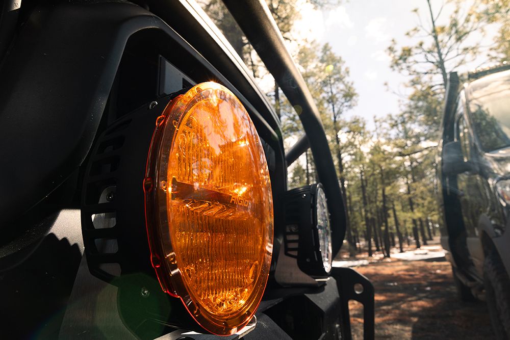 360-Series Light Cover 9 Inch Lamp Amber Single Rigid Industries-3