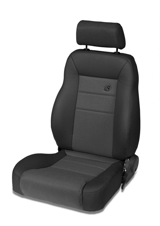 Trailmax II Pro Front Driver Seat For Jeep 1976-1986 CJ7 Center Fabric Insert Bestop-1