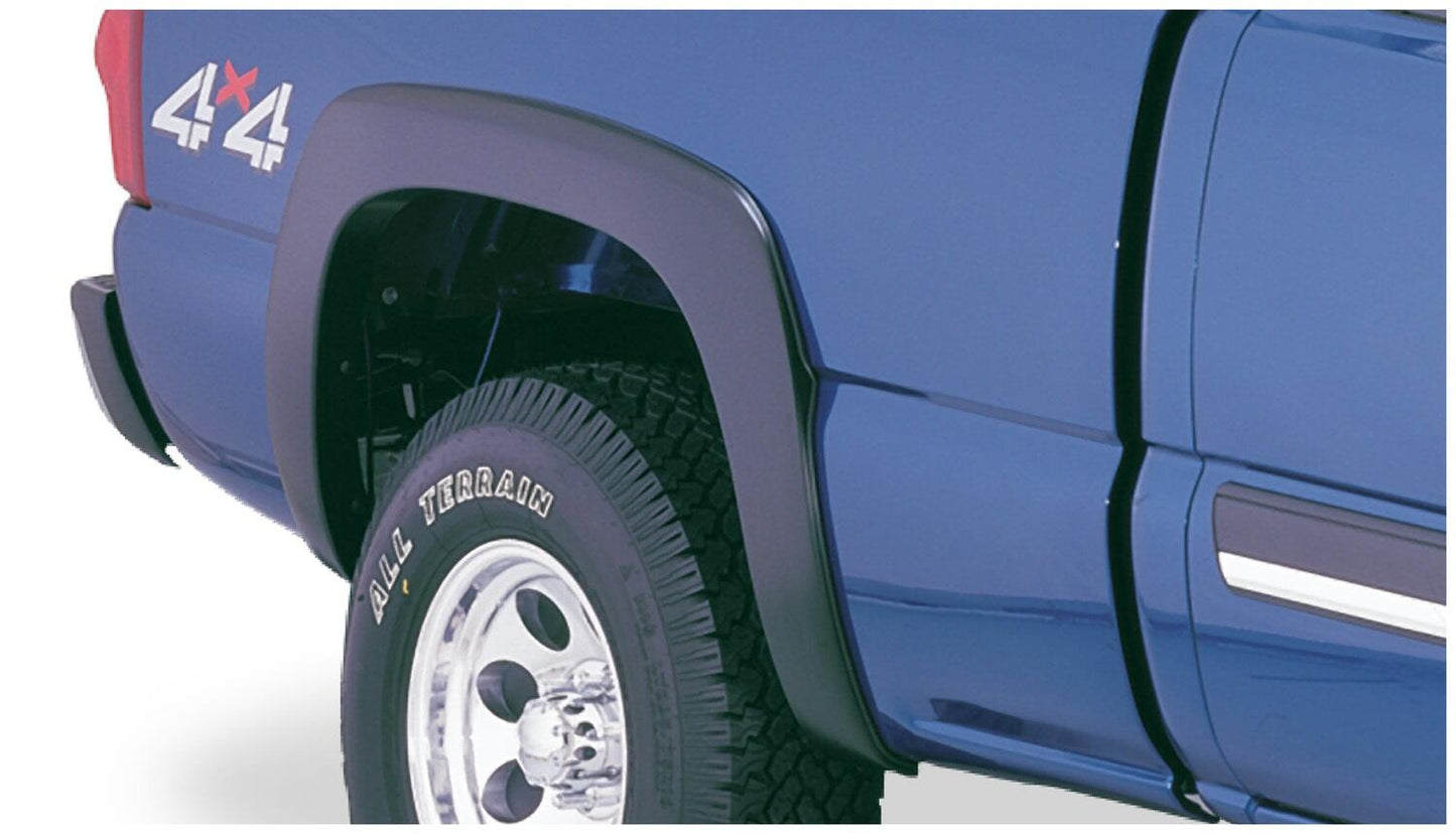 Black OE Style Smooth Finish Rear Fender Flares For 2003-2006 Chevrolet Silverado 1500 Fleetside Fits 78/96 Inch Bed Bushwacker