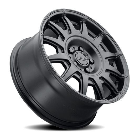 Aluminum 17x8 Aero 401B Satin Black Raceline Wheels-1
