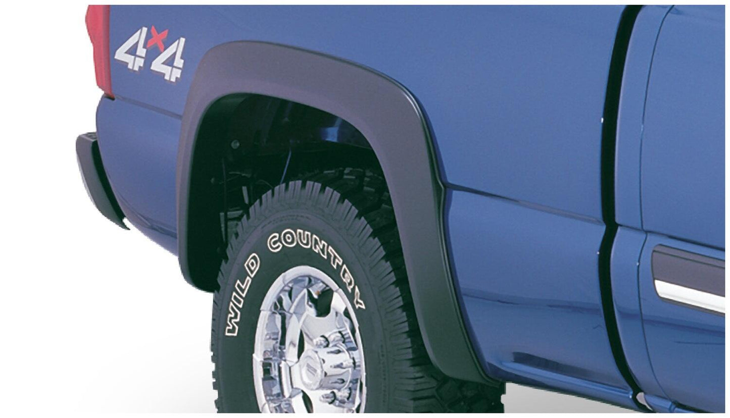 Black Extendafender Style Smooth Finish 4-Piece Fender Flare Set For 2000-2006 Chevrolet Tahoe 4-Door Bushwacker-1