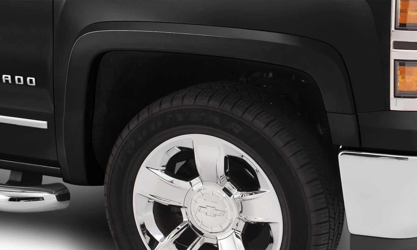 Oe Style Color Matched Black 4-Piece Fender Flare Set For 2016-2018 Chevrolet Silverado 1500, 2017-2019 Chevrolet Silverado 2500 Hd/3500 Hd (Excludes Dually) Bushwacker-1