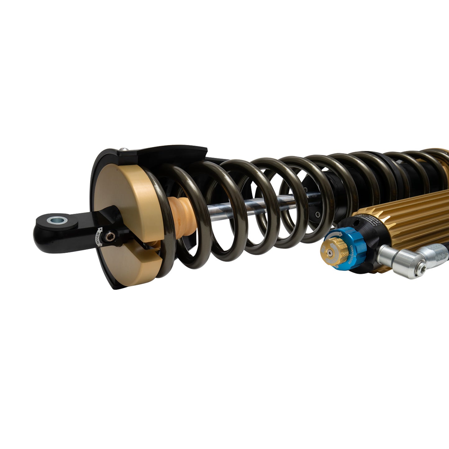 Suspension Shock Absorber and Coil Spring Assembly Rear Monotube Polaris RZR XP 4 1000 Black Hawk Powersports Bilstein-8