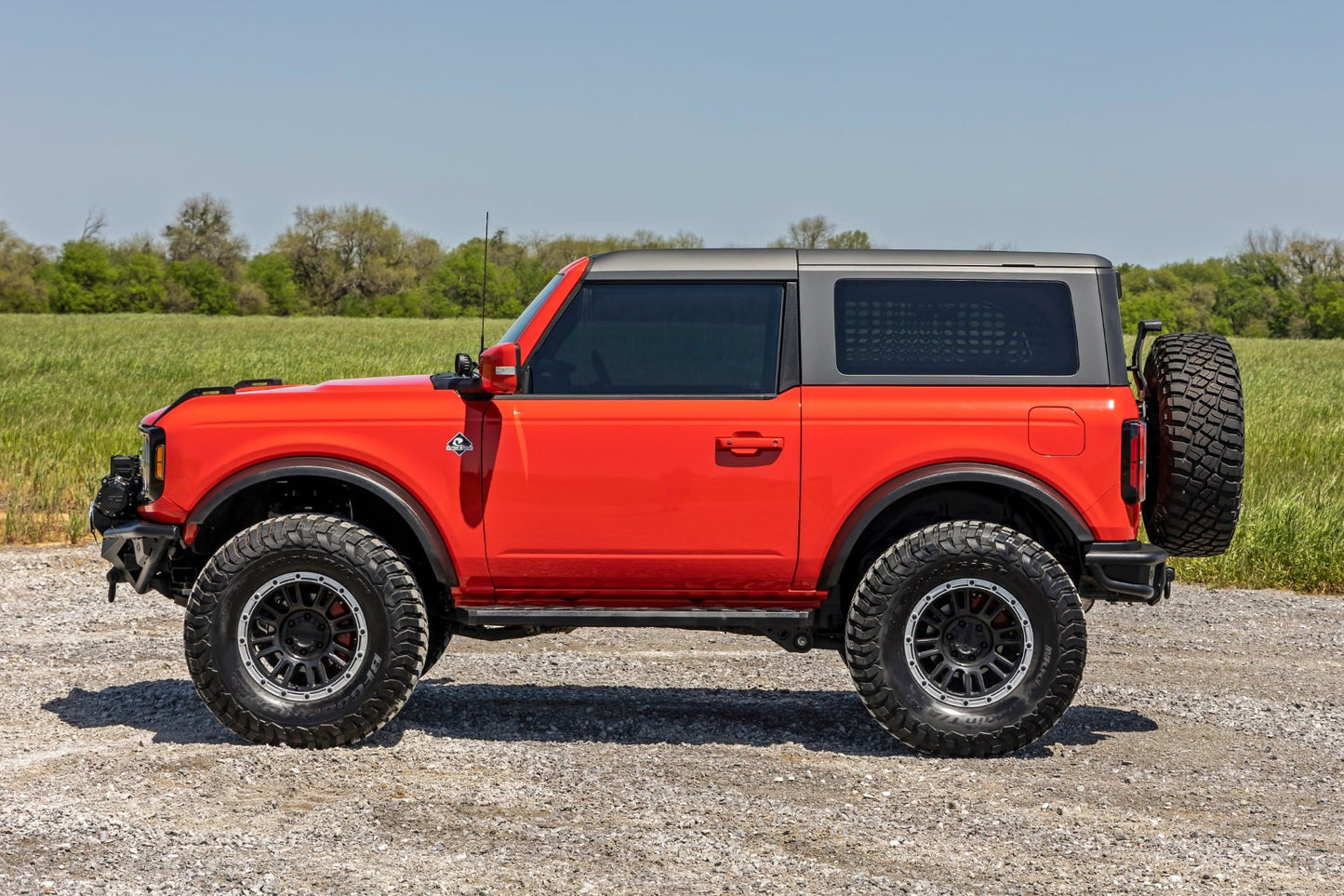 BA2 Running Boards Side Step Bars 2-Door Ford Bronco (2 Door) (21-25) Rough Country-5