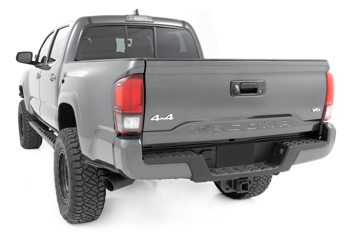 Rough Country BA2 Running Boards Side Step Bars Double Cab Toyota Tacoma (05-23) Rough Country
