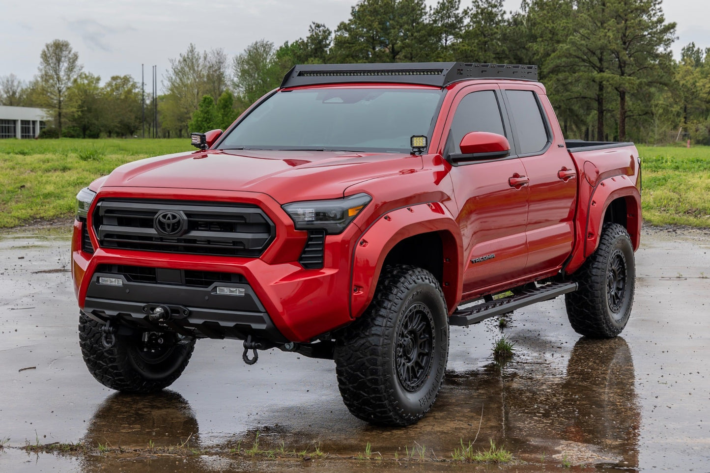BA2 Running Boards Side Step Bars Double Cab Toyota Tacoma (24-26) Rough Country-5