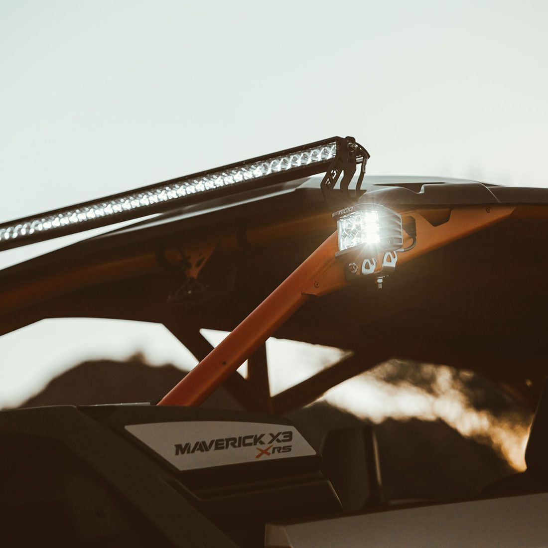 17-20 Can-Am Maverick X3 Roof Mount D-Series Pro Rigid Industries-3