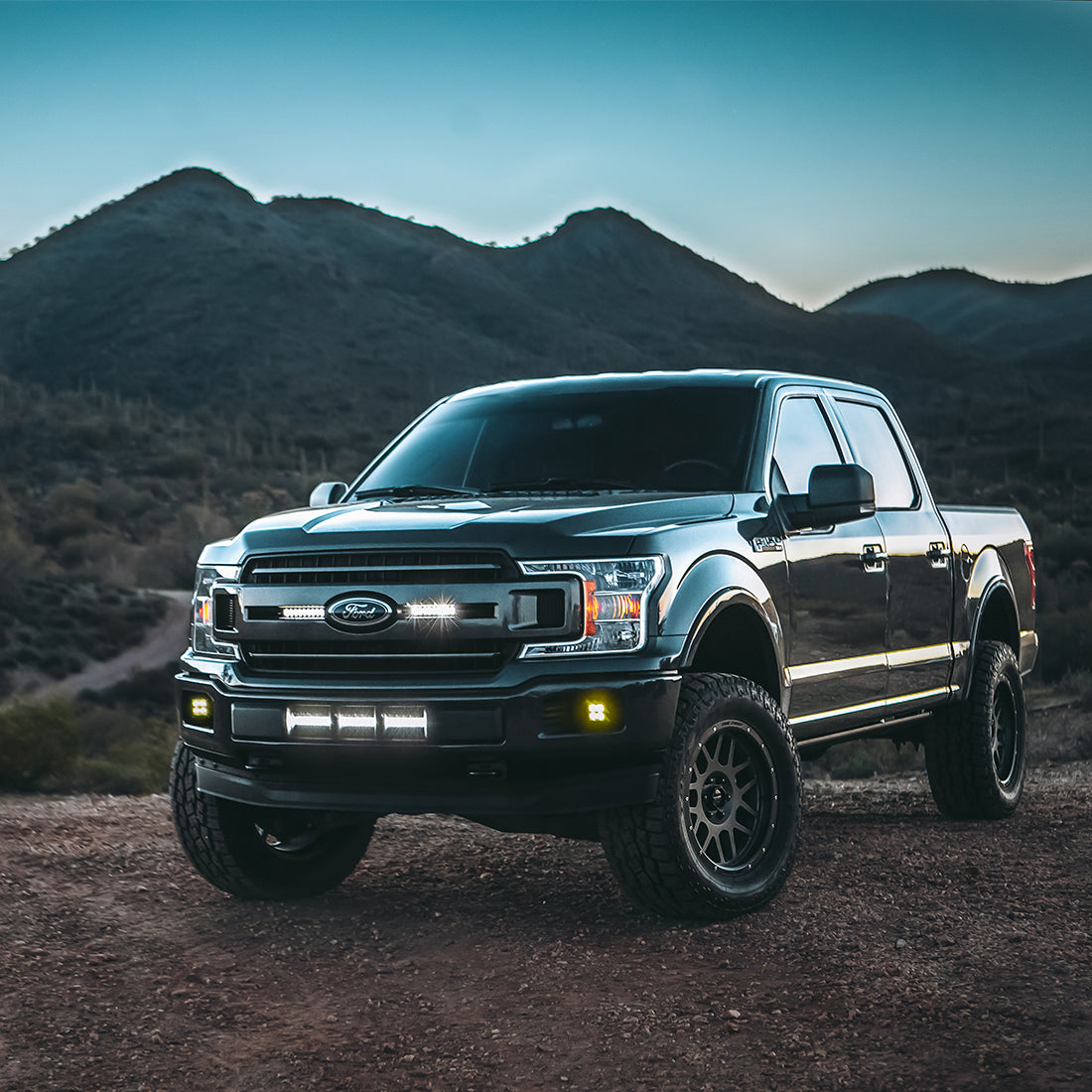 2018+ Ford F-150 Grille Mount Fits 2 6 Inch SR-Series LED Light Bars Rigid Industries-3