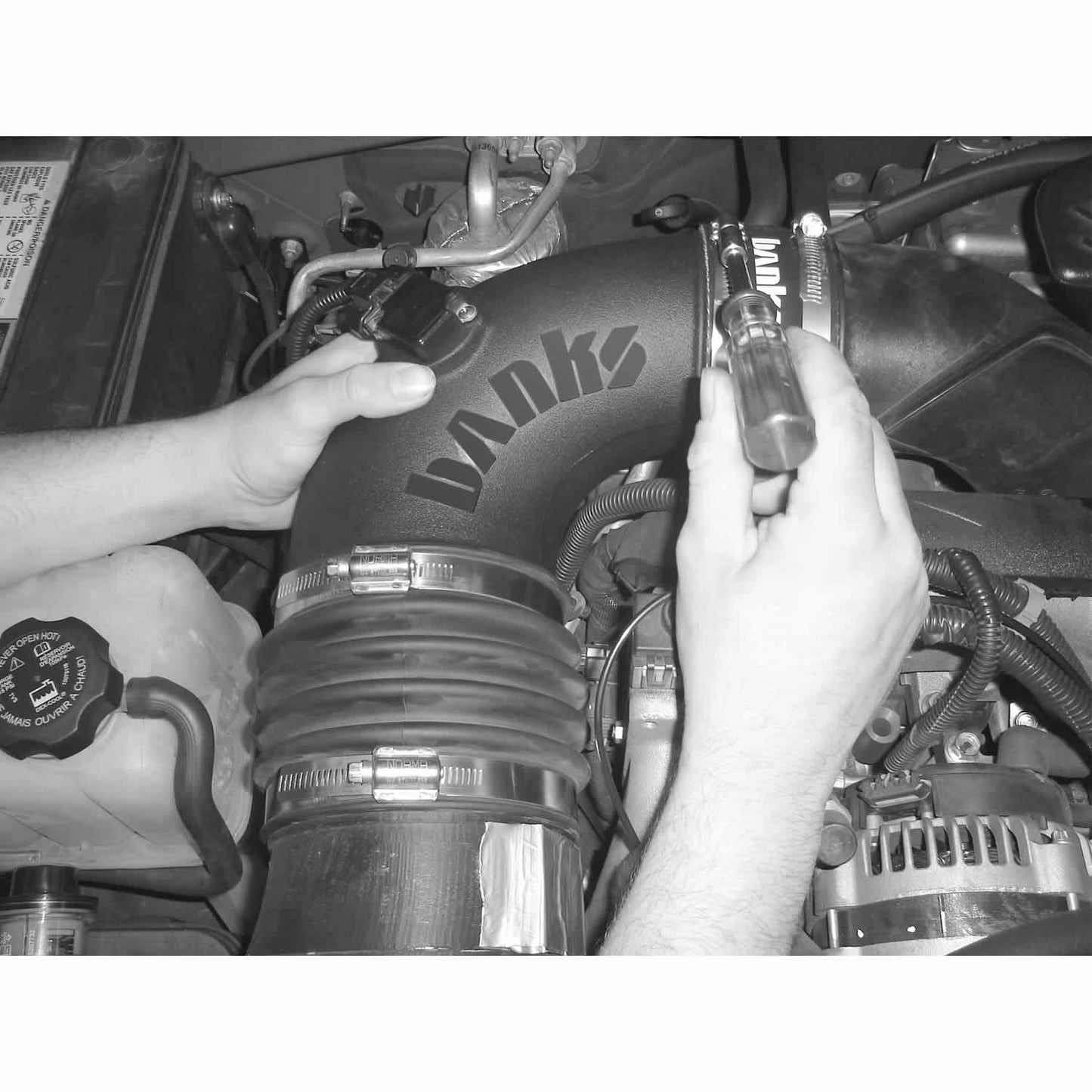 Ram-Air Cold-Air Intake System Dry Filter 06-07 Chevy/GMC 6.6L LLY/LBZ Banks Power-2