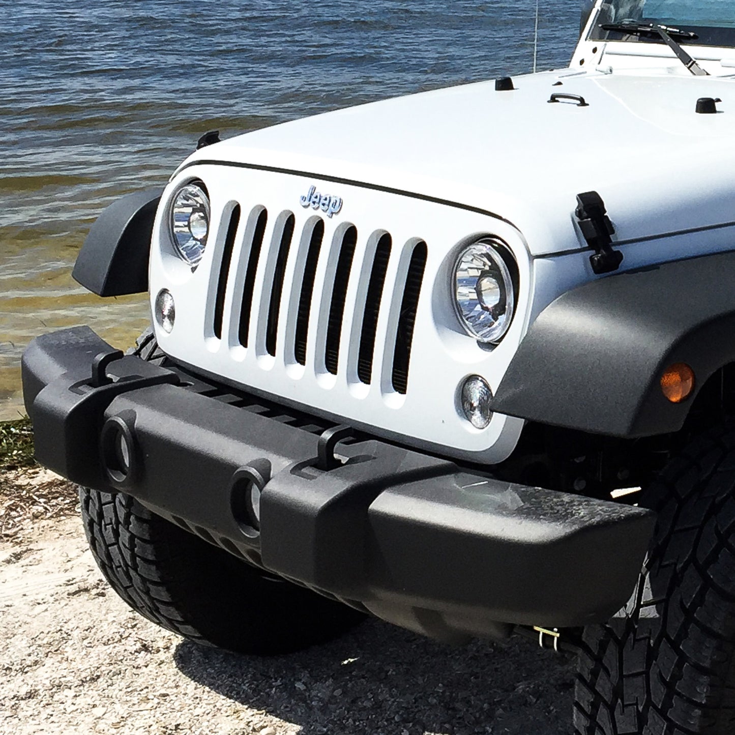 Jeep Head Lights Gravity LED 7 Inch 2- Light 2007-2018 Jeep Wrangler JK 2/4-Door KC Hilites-16