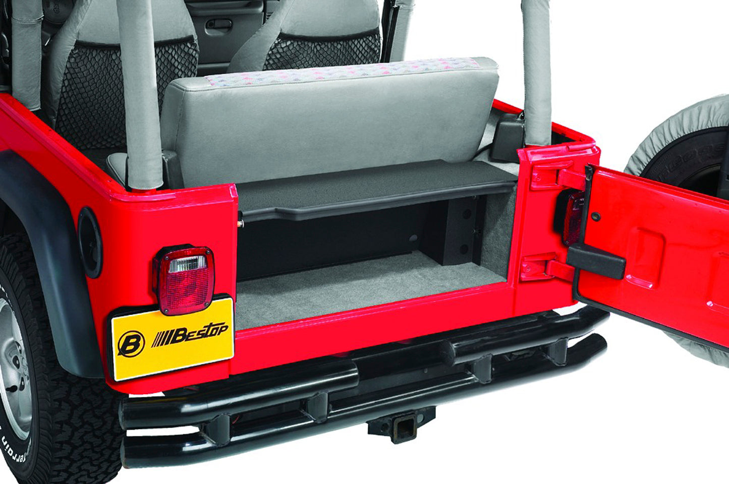 Jeep Instatrunk Modular Kit For Jeep 1997-2006 Wrangler TJ Black Textured Kit Bestop