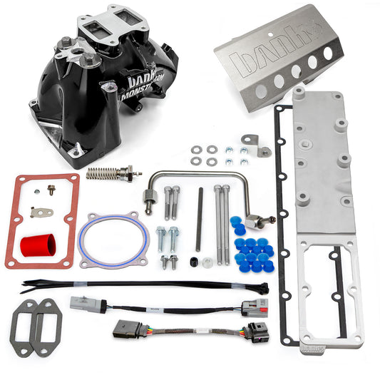 Monster-Ram Intake System for 19-24 Ram 2500/3500 6.7L Cummins Black Powdercoat Banks Power-1