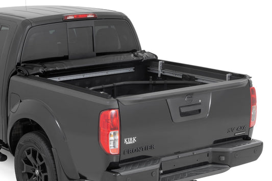 Soft Roll Up Bed Cover 5 Foot Bed Nissan Frontier 2WD/4WD (2005-2021) Rough Country-1