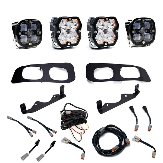 Squadron 2.0 Sport/Squadron Sae Dual Fog Pocket Light Kit Ford 2023-26 F-250/350 Super Duty Clear Baja Designs-1