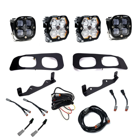Squadron 2.0 Pro/Squadron Sae Dual Fog Pocket Light Kit Ford 2023-26 F-250/350 Super Duty Clear Baja Designs-1