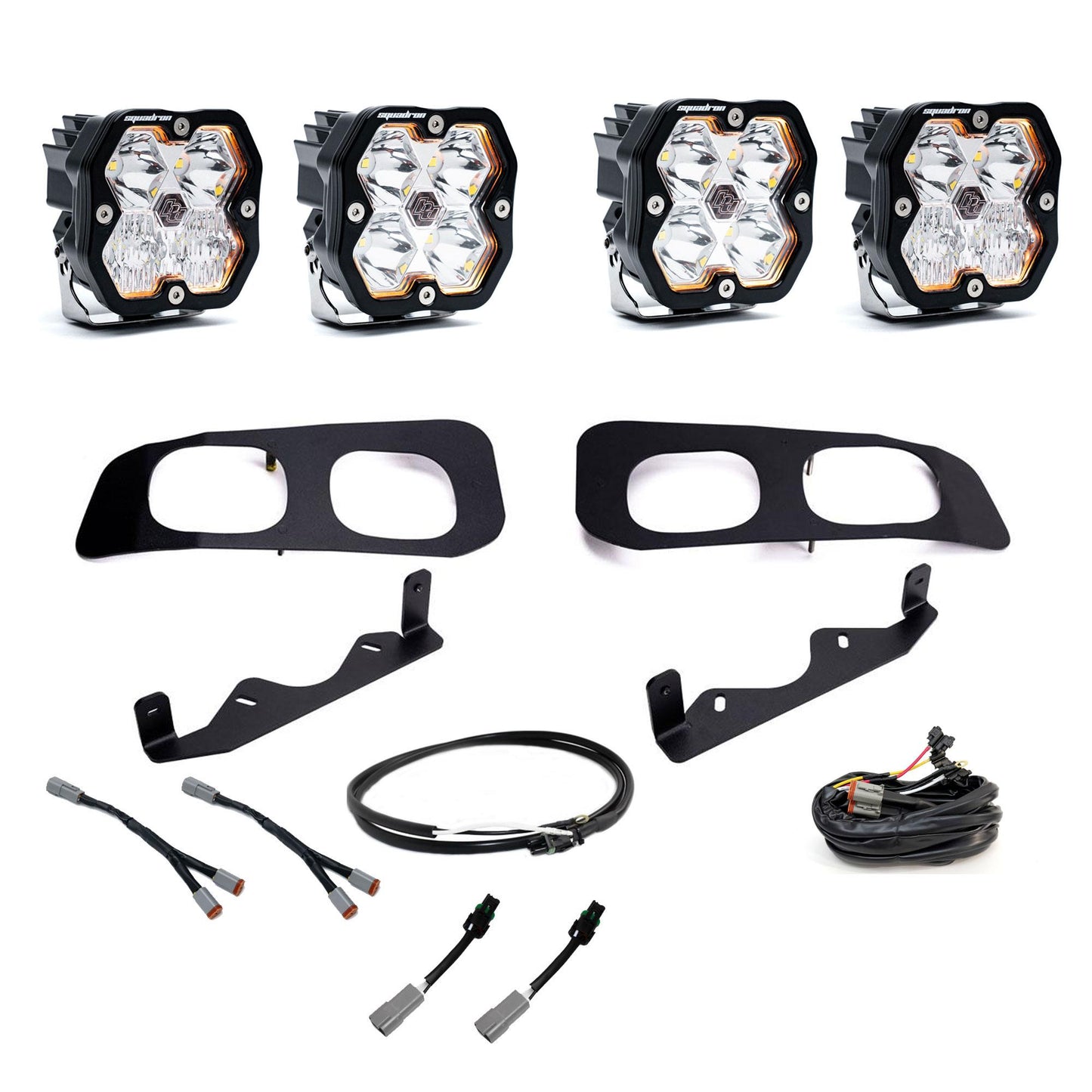 Squadron 2.0 Sport Dual Fog Pocket Light Kit Ford 2023-26 F-250/350 Super Duty Upfitter Baja Designs