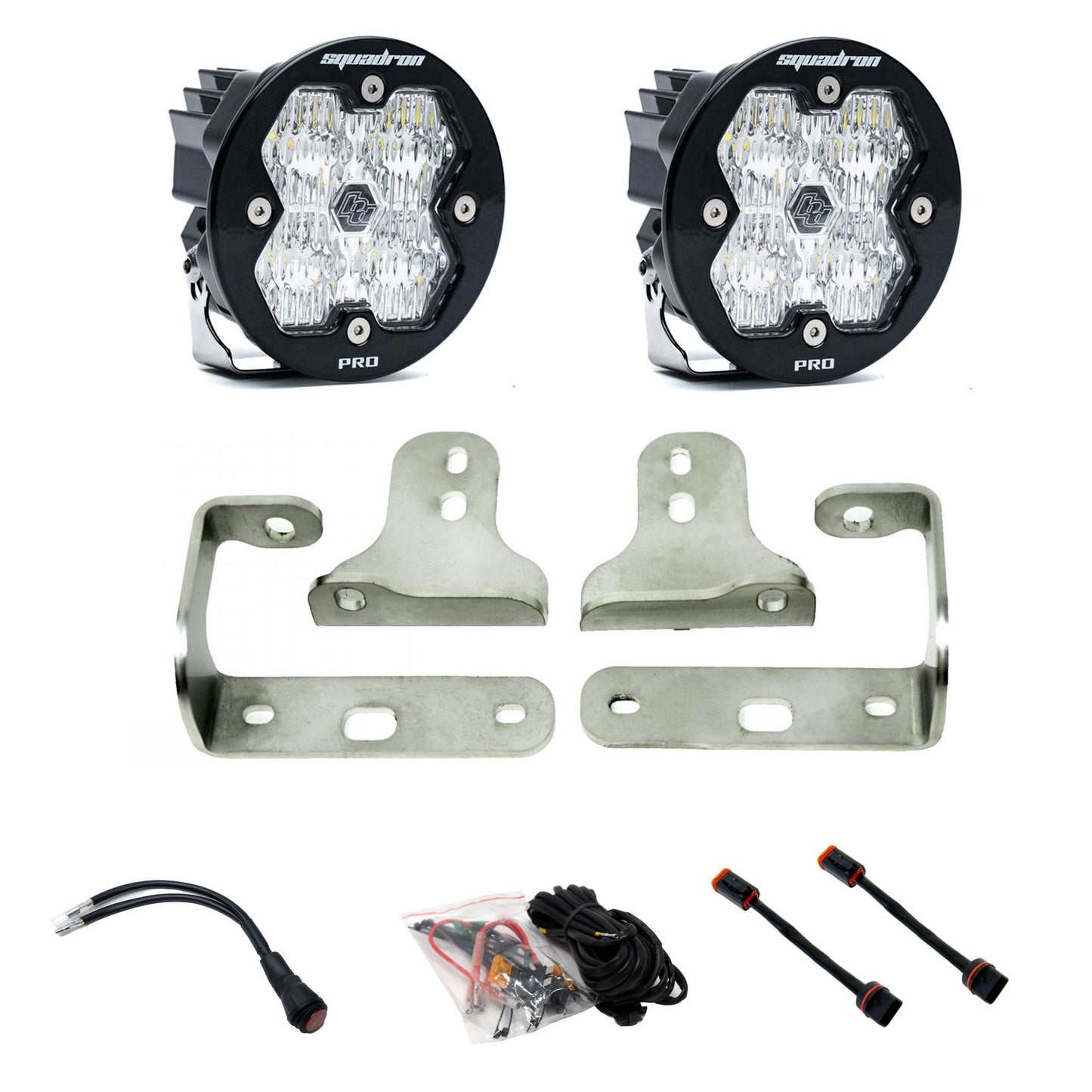 Squadron-R 2.0 Pro Fog Pocket Light Kit Jeep 2018-26 Wrangler JL 2020-26 Gladiator JT w/ Oe Sport Bumper Baja Designs