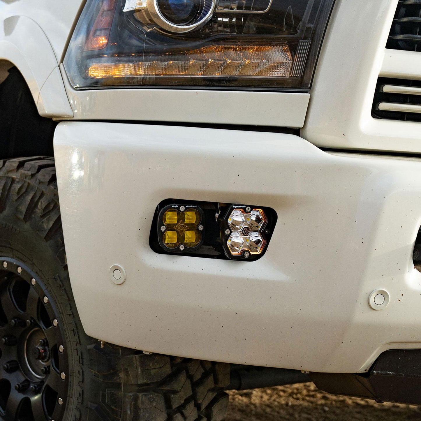 Squadron 2.0 Sport/Squadron Sae Dual Fog Pocket Light Kit Ram 2009-12 1500 2010-18 2500/3500 Baja Designs-3