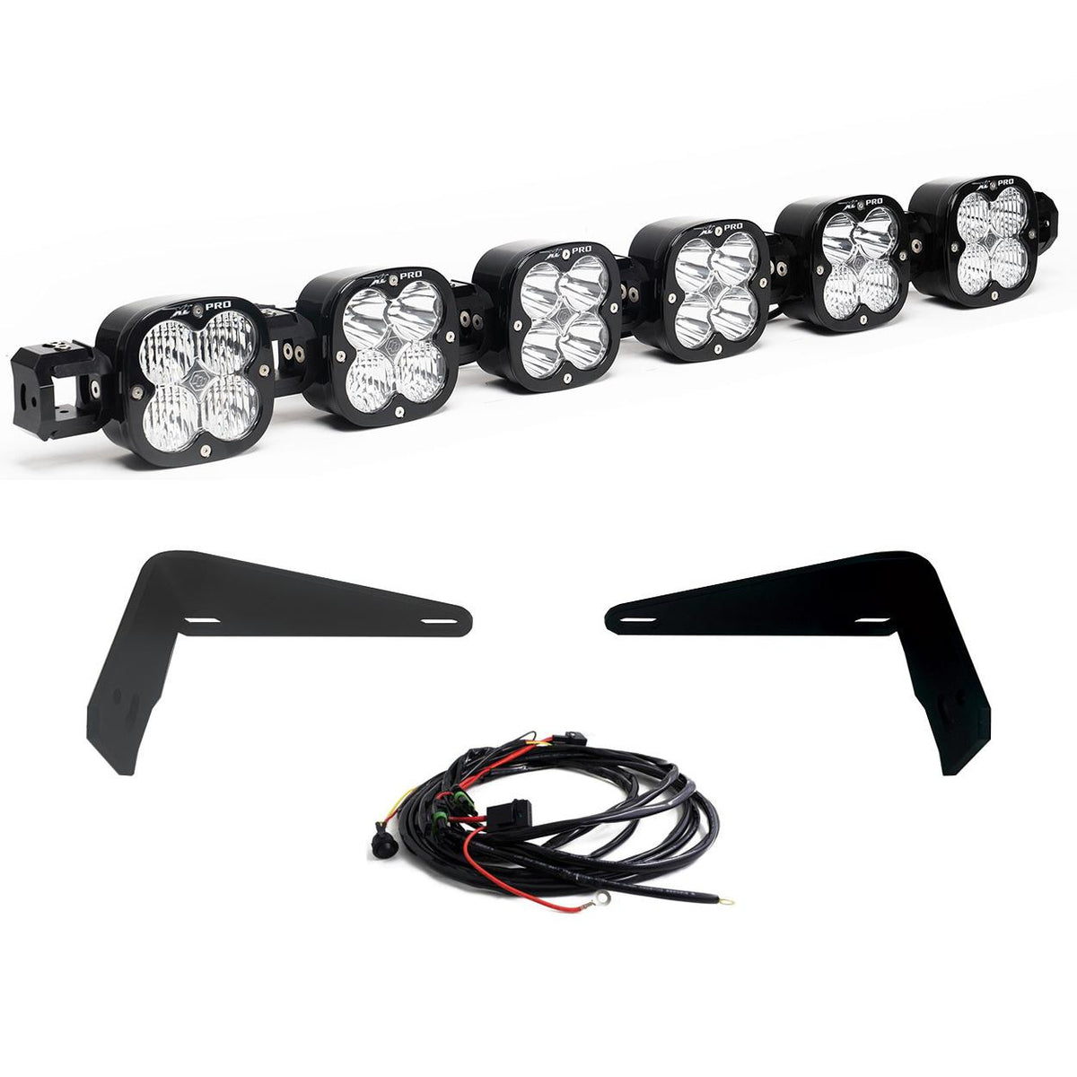 XL Pro Linkable Sport Bumper Light Kit 21-26 Bronco 22-26 Bronco Raptor w/ OE Steel Bumper (Multi-Pattern Clear Toggle Wiring) Baja Designs