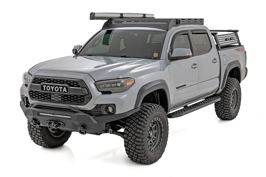 RPT2 Running Board Double Cab Black Toyota Tacoma 2WD/4WD (2016-2023) Rough Country-1