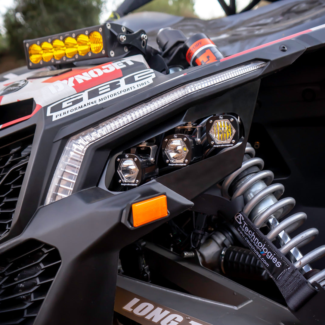 Can-Am X3 Headlight Kit S1 Spot W/C Baja Designs-1