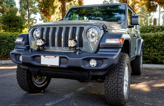 Jeep JL/JT Dual LP4 Auxiliary Light Kit w/Upfitter Baja Designs-1