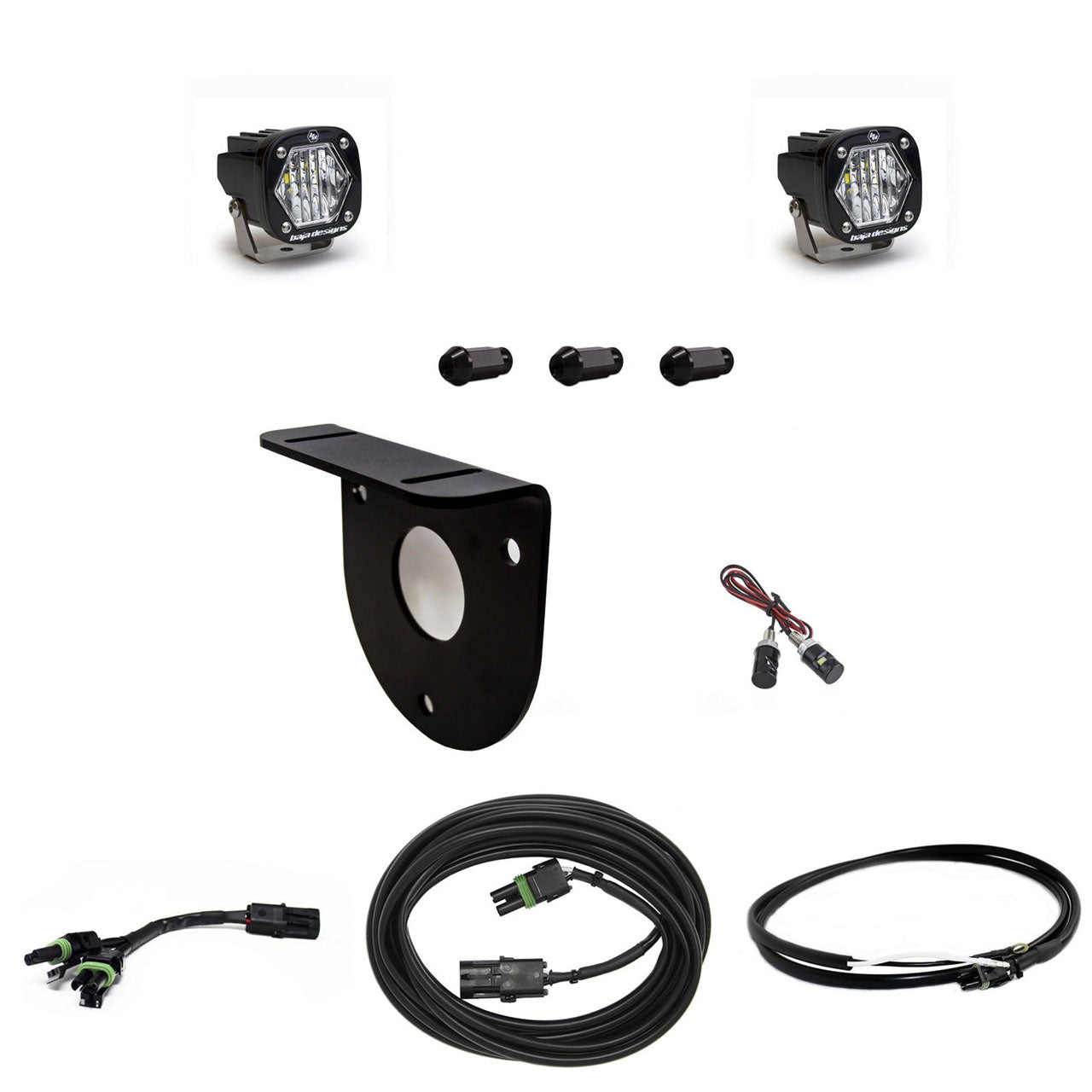 Baja Designs Bronco Dual S1 W/C Reverse Kit w/Upfitter 21-Up Ford Bronco Baja Designs