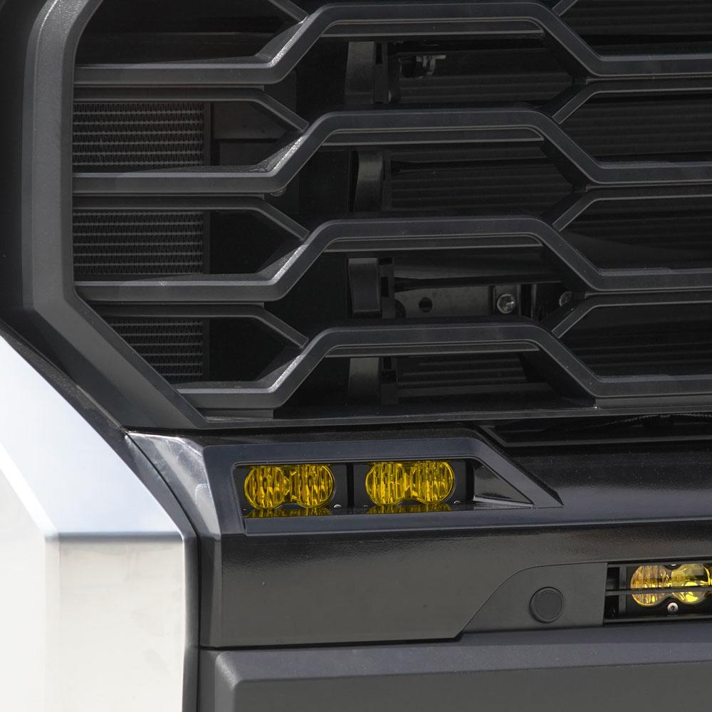 S2 Sport Fog Pocket Kit - 22-Present Toyota Tundra (Wide Cornering; Amber) Baja Designs-1
