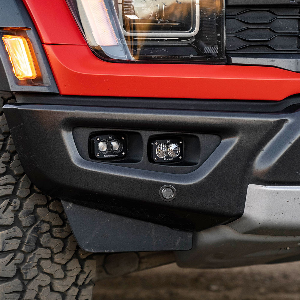 S2 SAE/S2 Clear Sport Fog Pocket Kit Fits 21-On Ford Raptor Baja Designs-1