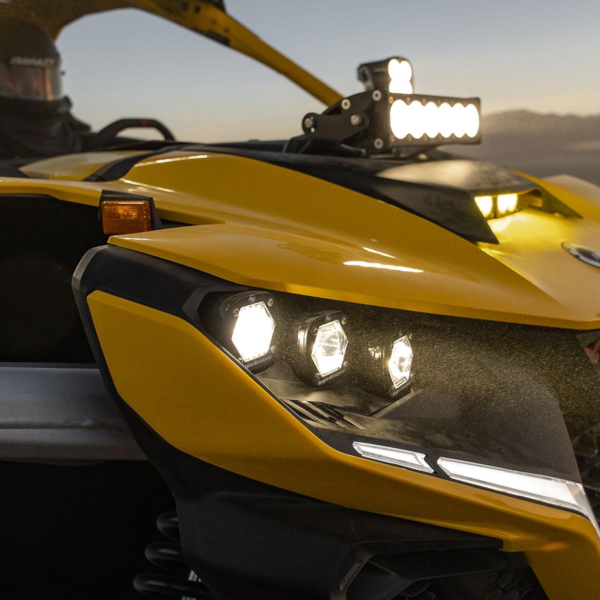 Can-Am, Maverick R, Triple S1 Headlight Kit Baja Designs-1