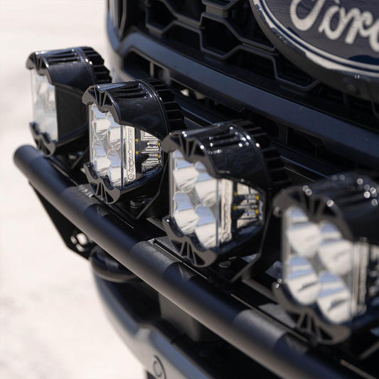 Ford Super Duty 23-On LP4 Bull Bar Light Kits Kit w/ Upfitter Baja Designs-1