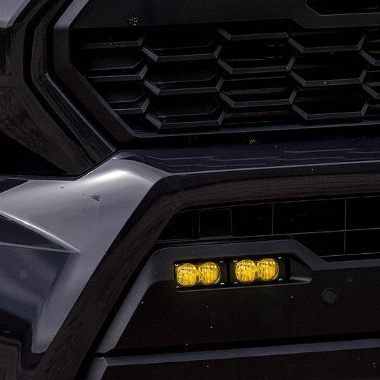 S2 Sport Dual Fog Pocket Light Kit - 24-Present Tacoma (Wide Cornering; Amber) Baja Designs-1