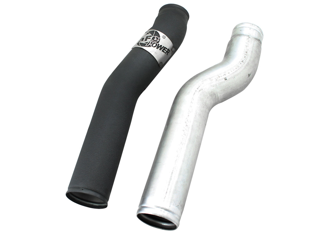 BladeRunner 3 Inch Aluminum Hot Charge Pipe Black Dodge Diesel Trucks 03-07 L6-5.9L (td) aFe Power-5