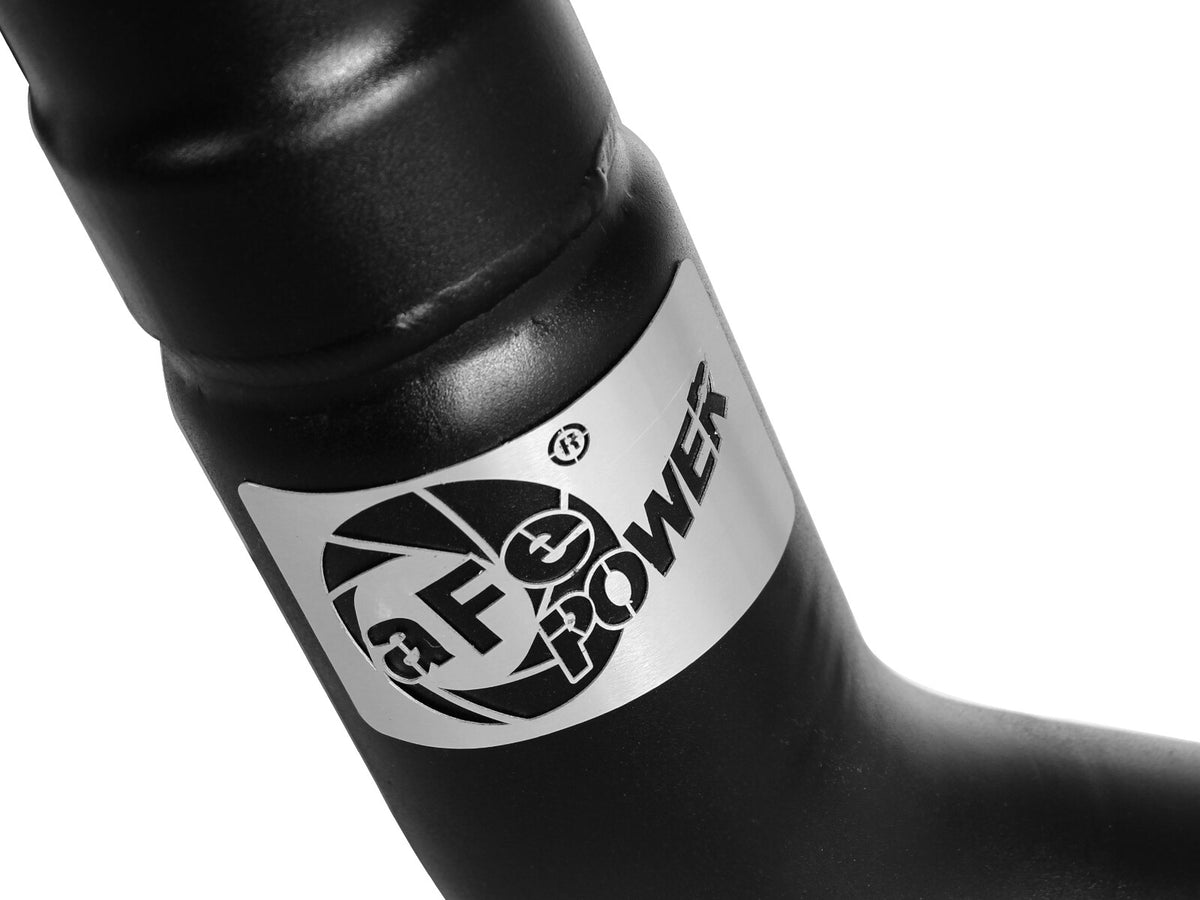 BladeRunner 3-1/2 Inch to 3 Inch Aluminum Cold Charge Pipe Black Ford F-150 11-14 V6-3.5L (tt) aFe Power-6