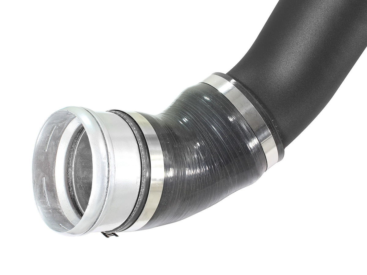 BladeRunner 3-1/2 Inch to 3 Inch Aluminum Cold Charge Pipe Black Ford F-150 15-19 V6-3.5L (tt) aFe Power-4