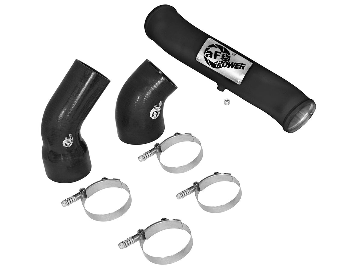 BladeRunner 3 Inch Aluminum Cold Charge Pipe Black Nissan Titan Xd 16-19 V8-5.0L (td) aFe Power-4