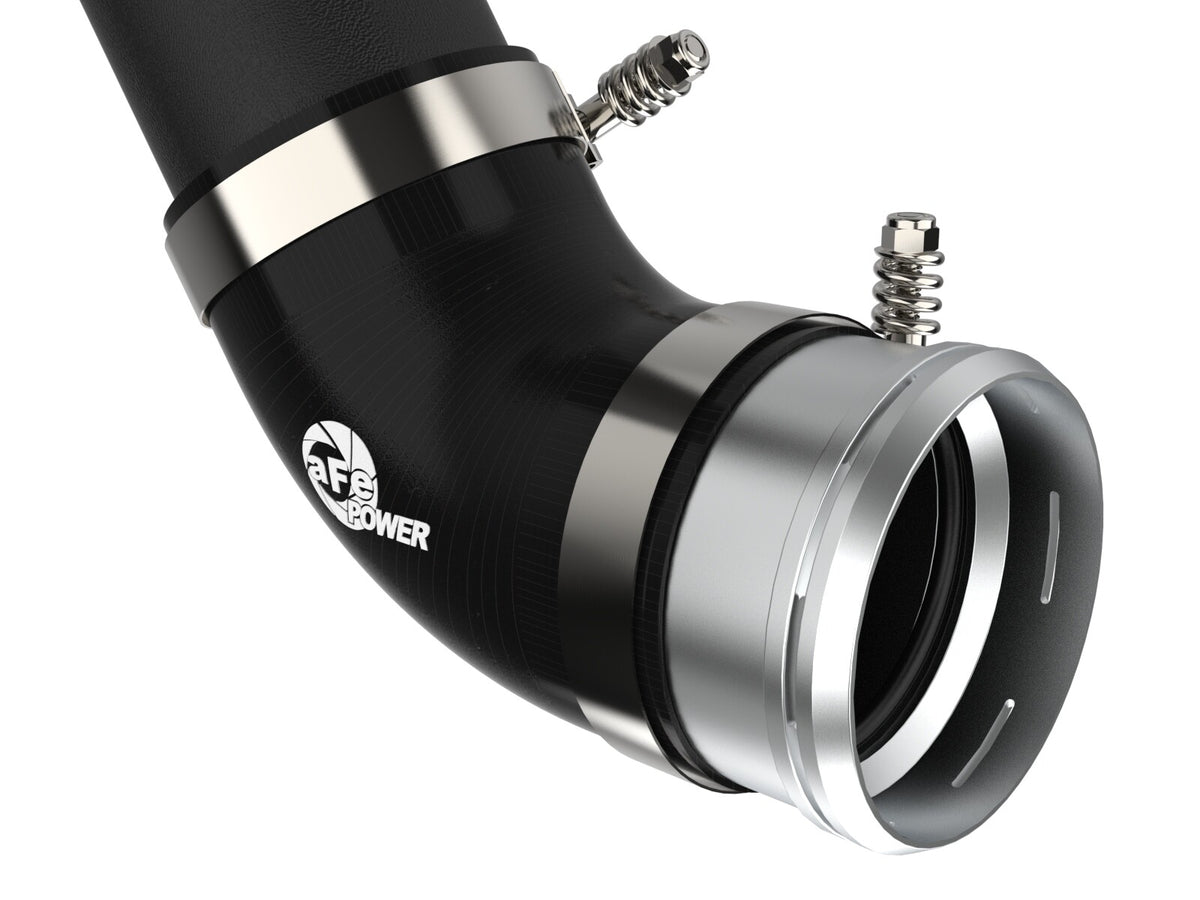 BladeRunner 3 Inch Aluminum Cold Charge Pipe Black Ford F-150/Raptor 21-26 V6-3.5L (tt) aFe Power-3