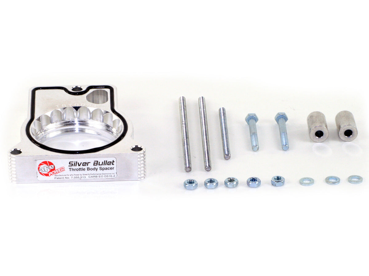 Silver Bullet Throttle Body Spacer Kit GM C/K 1500 96-00 V6-4.3L aFe Power-1