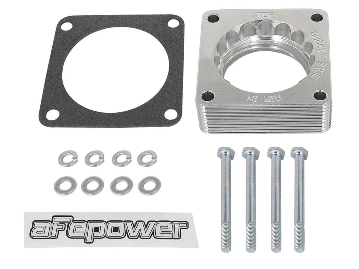 Silver Bullet Throttle Body Spacer Kit Nissan 350Z 03-06/Alitima 03-05/Infiniti G35 03-07 V6-3.5L (VQ35DE) aFe Power-5