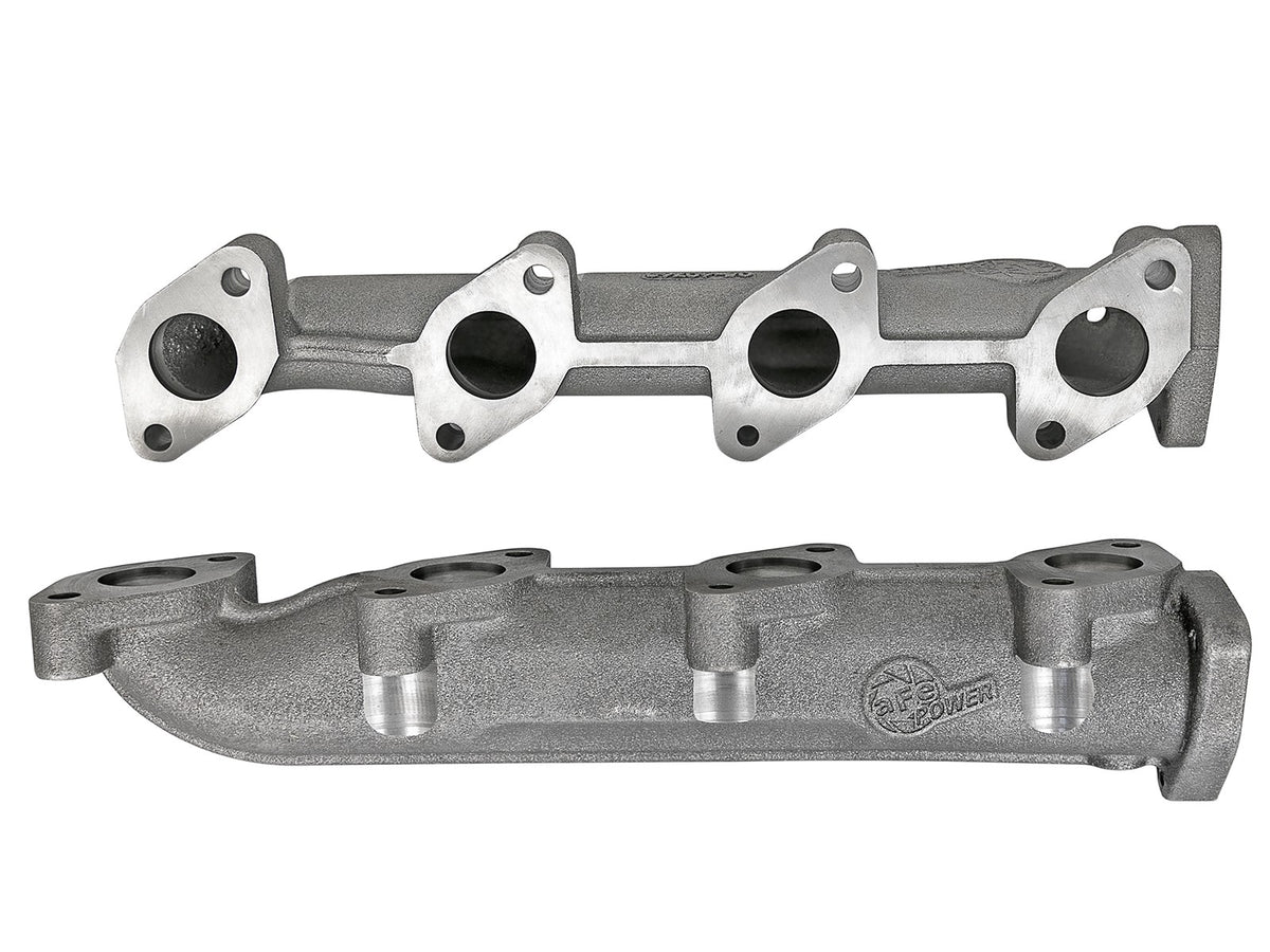 BladeRunner Ported Ductile Iron Exhaust Manifold Ford Diesel Trucks 08-10 V8-6.4L (td) aFe Power-4