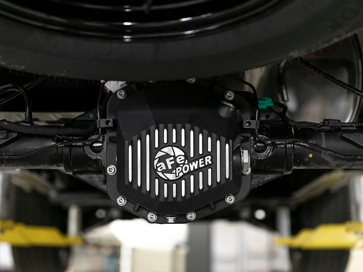 Pro Series Rear Differential Cover Black w/ Machined Fins Ford Ranger 19-23 L4-2.3L (t) (Dana M220) aFe Power-5