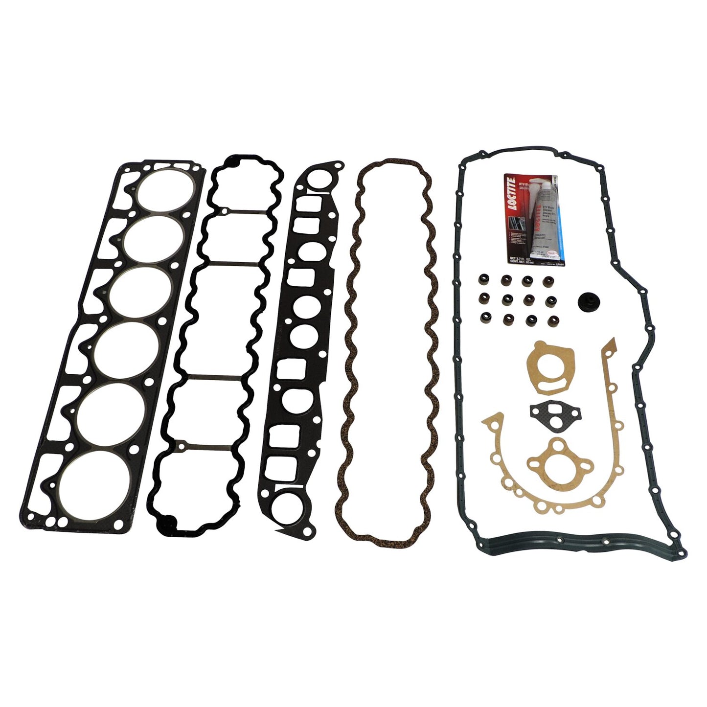 Master Engine Upper Gasket Set for 1991-1999 Jeep TJ, YJ, XJ, MJ, ZJ, ZG w/ 4.0L Crown Automotive