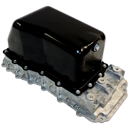 Upper and Lower Oil Pan for 2007-2011 Jeep JK Wrangler w/ 3.8L Engine Crown Automotive-1