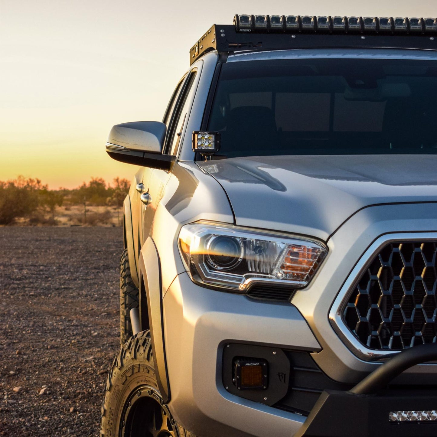 16-20 Toyota Tacoma A-Pillar Mount Fits 360-Series D-Series D-SS Rigid Industries-2
