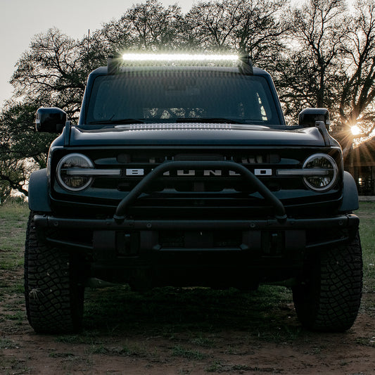 2021-Present Ford Bronco Roof Rack Light Kit with a SR Spot/Flood Combo Bar Included Rigid Industries-1