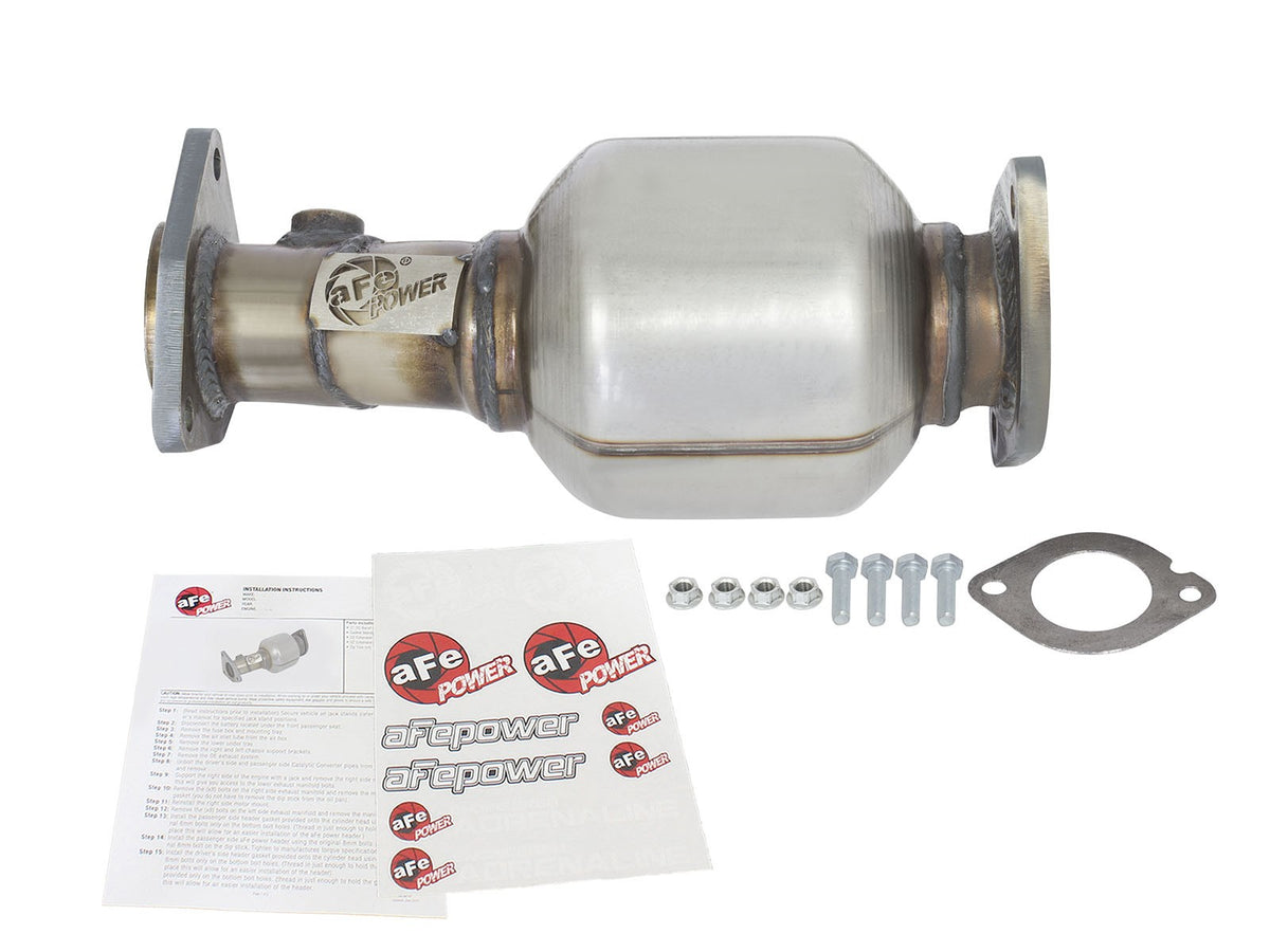 Direct Fit 409 Stainless Steel Catalytic Converter Left-Front Nissan Frontier 05-18/Pathfinder 05-12/Xterra 05-15 V6-4.0L aFe Power-3